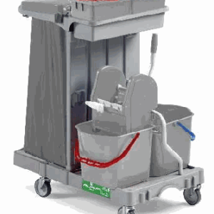 ΚΑΡΟΤΣΙ ALPHA 1104 ΓΚΡΙ, ΡΟΔΕΣ Φ100mm + ΚΑΠΑΚΙ ΓΚΡΙ