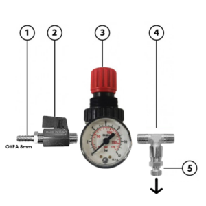 ΡΥΘΜΙΣΤΗΣ ΠΙΕΣΗΣ ΑΕΡΑ ΑΦΡΟΠΟΙΗΤΗ LZI ΚΙΤ ΜΕ ΒΑΛΒΙΔΑ ΕΞΑΕΡΩΣΗΣ
