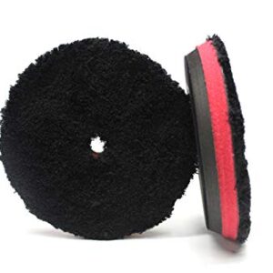 ΣΠΟΓΓΟΣ ΓΥΑΛ. MAXSHINE MAXSHINE 125MM RED-BLACK EVA - 2050125BL