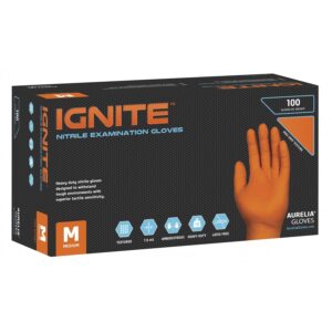ΓΑΝΤΙΑ ΝΙΤΡΙΛΙΟΥ AURELIA IGNITE ΠΟΡΤΟΚΑΛΙ (ΠΑΚ.100 ΤΕΜ.)